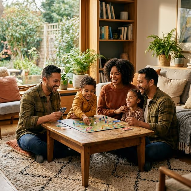 Familia practicando desconexión digital
